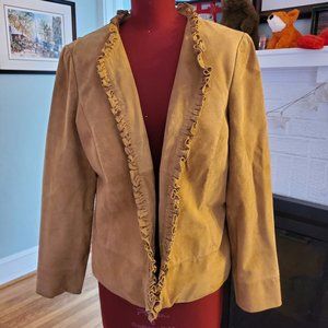 Genuine Suede Leather Jacket sz M